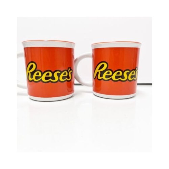 Set of 2 Reese's Peanut Butter Cup Coffee Tea Mugs Hershey's Galerie - Picture 2 of 5